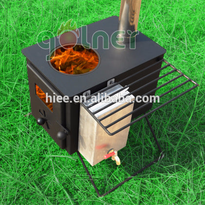 Camping wood stove poland and water heater