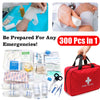 300Pcs Emergency Survival Kits Medical Supplies