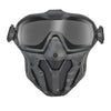 Tactical Mask Detachable Goggle With Anti-fog Fan System